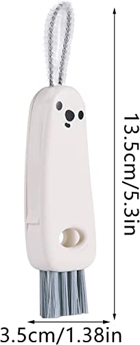 1 Detail Bekerborstels Dop Spleet In Flessenborstel Diverse Flessenreinigingsmond 3 Schoonmaakbenodigdheden (Wit) (Kleur… - Image 3