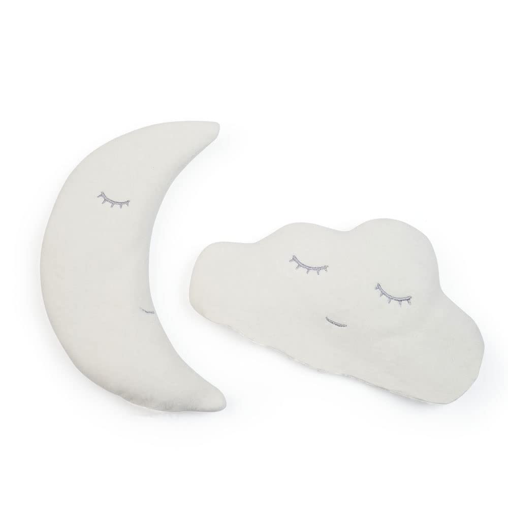 GRÜNSPECHT 147-K1 Coussin chauffant, moelleux, pour bébés et tout-petits, en cas de ballonnements et de douleurs abdominales, motif de nuage de pépins de raisin