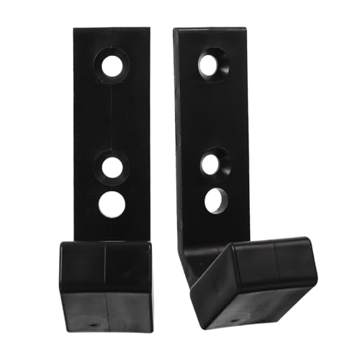 OSOLADY Soporte para Barra y Mancuernas, 2 Ganchos Resistentes para Colgar Pesas y Barras, Estante de Pared para Gimnasio y Entrenamiento Personal