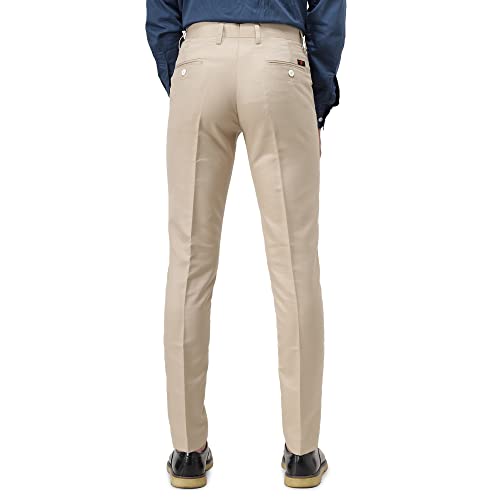 Image of Vandanam Fabrics Polycotton Slim Fit Formal Pant for Men | Stylish Formal Trousers for Office, Meeting, Function Readymade Pants for Men, Boys, Adults | Caual Trouser for Work | (28-32)