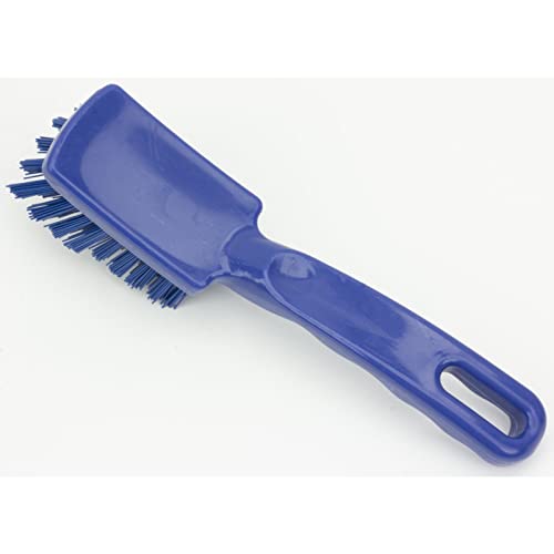 Image of SPARTA 41395EC14 Plastic Scrub Brush, Detail Brush, Kitchen Brush with Hanging Hole for Cleaning, 7 Inches, Blue, (Pack of 6)