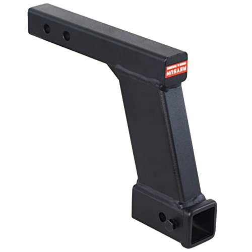Reysun 864081 Trailer Hitch Extender With 10-Inch Riser/Drop, 2 Inch Hitch Receiver, Solid Shank, 10000Lbs Capacity #TOP10