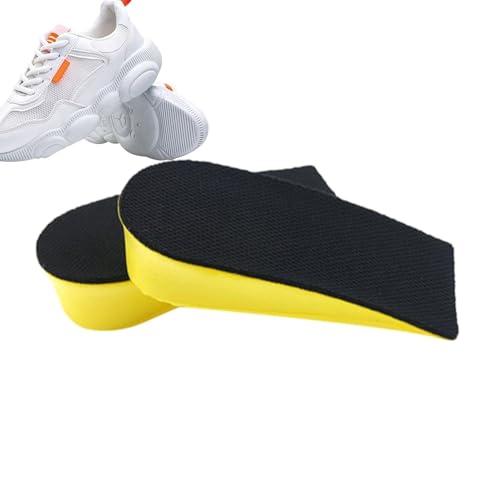 Insertos de elevación de zapatos – Plantillas elevadoras de altura, almohadillas de talón | Plantillas transpirables de esponja de malla que absorben los golpes, medias almohadillas invisibles para