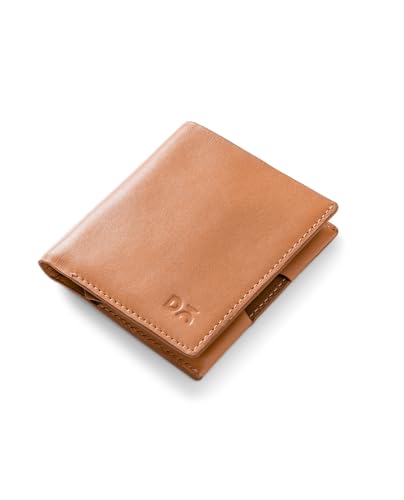 Image of DailyObjects Tan Even Bi-Fold Wallet | Men | Premium Design | Full-Grain Leather | Gents Wallet Branded | Handcrafted | Guys | Card Holder | Dedicated Sleeve | Flap Pocket