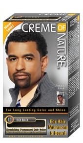 CRÈME OF NATURE MEN HAIR DYE FOR HAIR, MOUSTACHE AND BEARD RICH BLACK