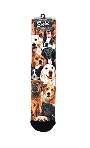 Dog Breeds Crew Socks - SHOE SIZE (5-10 Men) (7-12 women)2