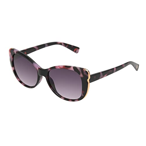 Sofia Vergara x Foster Grant Fabiola Sunglasses Butterfly, Honey Tortoise, 51 mm
