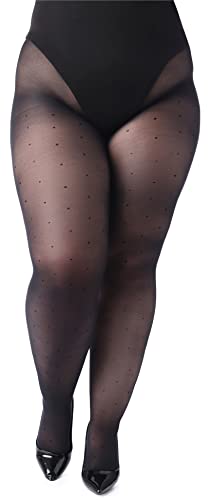Merry Style Medias Panty Mujer 40 DEN Plus Size MSGI054 (Negro, M) Cover
