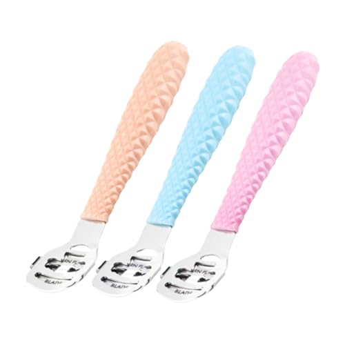 BIUDECO Kit Pedicura Profesional 3 Piezas Recortador de Pie Seguro, Material Pp y Acero, Adecuado para Uso en Casa y Eliminar Durezas