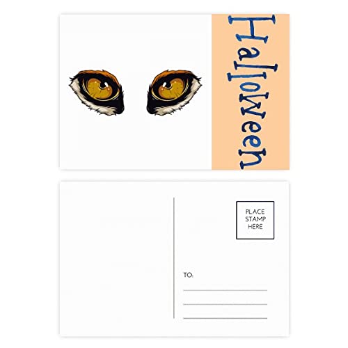 Cartes postales Halloween œil de renard lot de 20 pour invitation fête