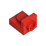 100 Piece Bracket 1 x 1-1 x 1 Inverted, Red, Compatible with Lego Parts and Pieces