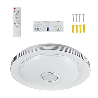 CLUB BOLLYWOOD Led Music Ceiling Light RGB Color Changing for Kitchen 15.8Inch 36W App | Consumer Electronics | Portable Audio & Headphones | Audio Docks & Mini Speakers