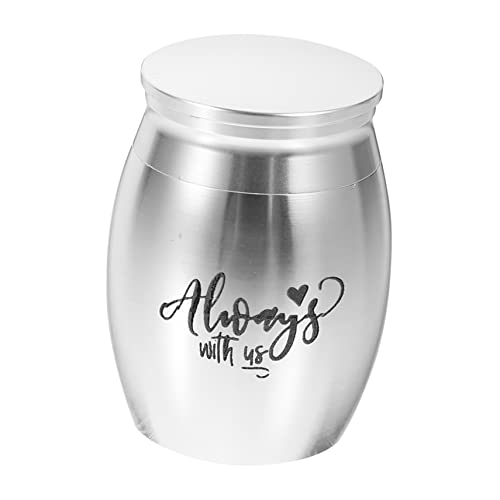 iplusmile 犬の骨壷 灰を入れる箱 犬用ペット壷 キット 犬の記念碑 鎖 小さい 真空 ステンレス鋼の灰の瓶 犬の火葬灰の瓶 犬の壷 犬の灰のためのペット骨壷 ペットの骨灰容器 Silver