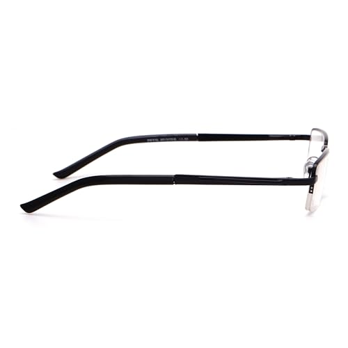 Image of Half Rim Reading Glass for Men and Women | Lightweight Rectangular Design | Scratch-Resistant Lens | Soft Silicone & Adjustable Nose Pads | Suitable for All Face Types