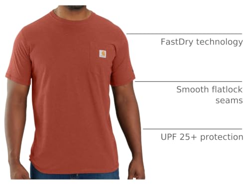 Image of Carhartt Men's Force Relaxed Fit Midweight Short-Sleeve Pocket T-Shirt
