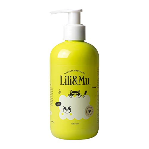 Lili&Mu Kinder Badezusatz mit Augenschutz | Baby Duschgel und Shampoo mit Aloe und Panthenol | Schaumbad Sanften Reinigung | Naturkosmetik Duschbad Pflegendes | Waschgel Haut & Haare Waschen 300 ml Cover