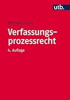 Verfassungsprozessrecht 3825247058 Book Cover