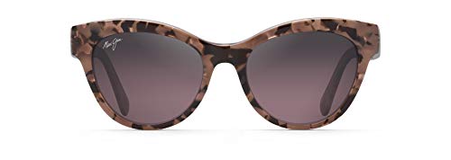 Maui Jim Women's Kuuipo w/ Patented PolarizedPlus2 Lenses Polarized Cat Eye Sunglasses, Blush Pink/Maui Rose Polarized, Small