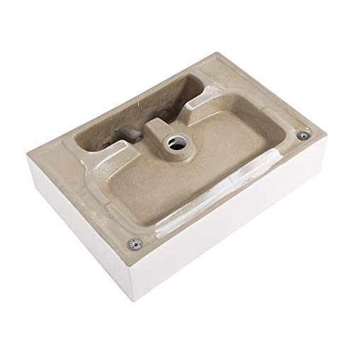 Console Sink with Gold Legs, Logmey 30 Inch Ceramic Basin Logmey Glossy White Rectangle Porcelain Freestanding Bathroom Sink With Tower Bar And Chrome Finishi Overflow,Pedestal Bathroom Sink