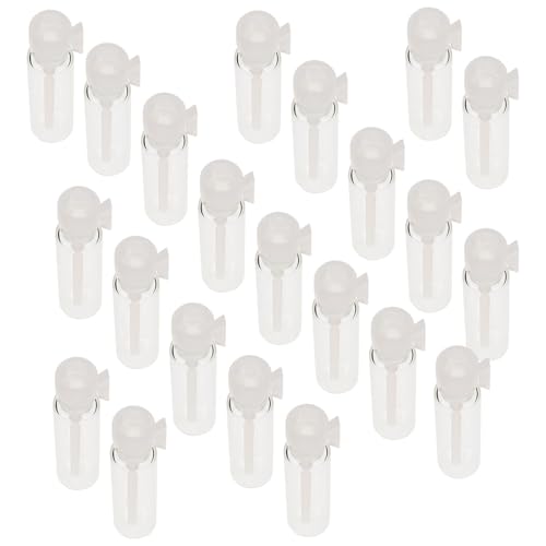 Artibetter 100 Flacons D'échantillons de Parfum en Verre 1ml avec Bouchon Blanc, Mini Bouteilles Vides Rechargeables pour Voyage, Stockage D'huiles Essentielles et Cosmétiques