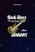 Basic 6x9 inch Lined Notebook Rock Stars Are Born in January Rock n Roll Birthday Gift Premium: Teacher, Paycheck Budget, Planning, 6x9 inch, Daily, To Do List, Budget Tracker, 114 Pages