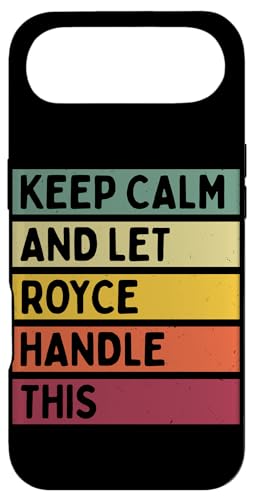 Keep Calm And Let Royce Handle ���̖ʔ������g���Ȉ��p �X�}�z�P�[�X iPhone Air �p