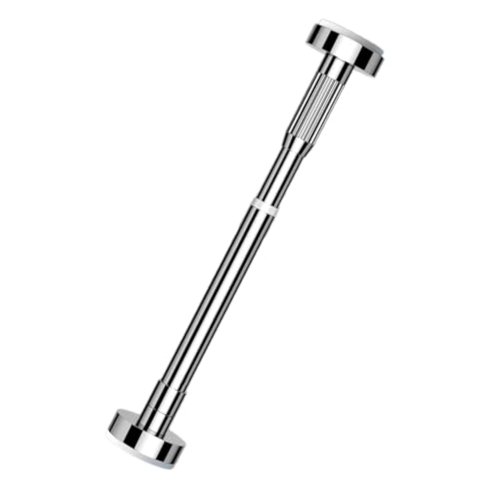 Adjustable Closet Rod for Hanging Clothes, Silver