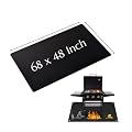 AuraFlare Large 68 x 48 Inch Grill Mats for Outdoor Grill - Fireproof Safe Deck Patio Protector, Waterproof Oil-Proof BBQ Floor Pad, BBQ matt for Under Grill, Double-Sided Heat-Resistant Mat