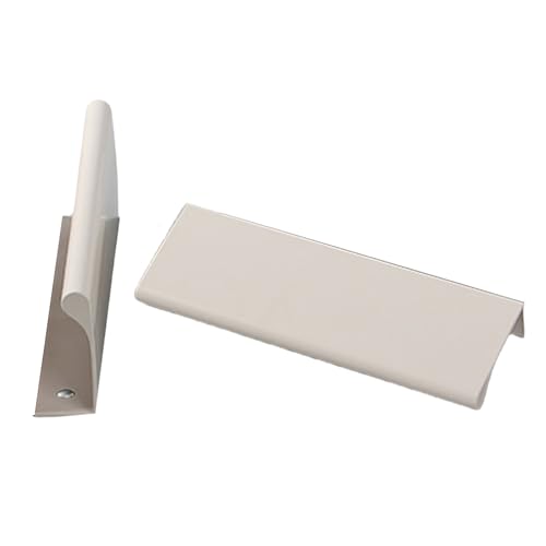 2 Piezas Tiradores Armario Oculto Manijas Invisible Manillas Cajón Colorido Perilla Tocador,Asas de gabinete mango de Cocina,picaportes Dormitorio,Manija barral (200mm,Gris claro 2)