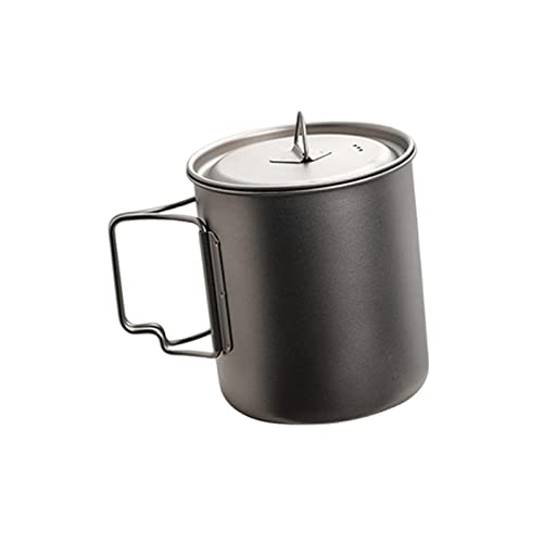 LOOM TREE® Titanium Cup Drinkware Portable Titanium Tea Cup for Outdoor Hiking Trekking 420Ml | Outdoor Sports | Camping & Hiking | Camping Cooking Supplies | Camping Cookware