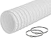 EASYTEC® Abluftschlauch Ø 150 mm / 152 mm Länge 6 Meter PVC Schlauch mit 2 Schellen