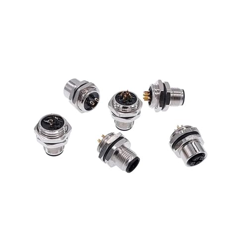 Conector sensor M12 de 5 pines con acoplamiento roscado seguro 3