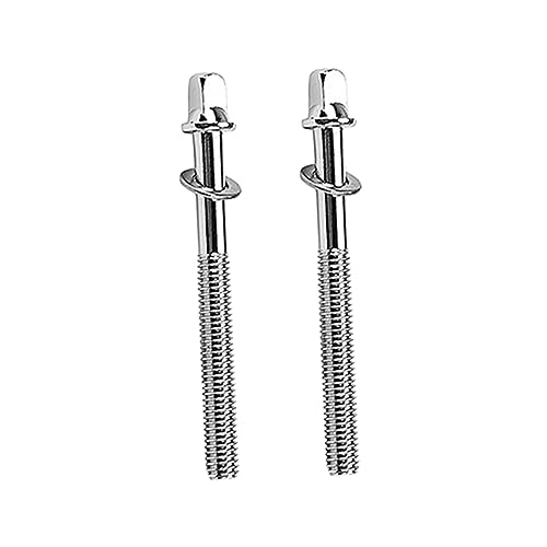 Toddmomy Drum Screws Washers 2pcs 70mm Tension Screws Snare Drum Hardware for Easy Installation