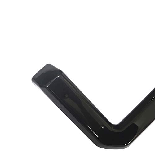 Ninte For 2011-2016 Ford F-250 F-350 F-450 F-550 Super Duty - Painted Gloss Black Front Bumper Hood Mesh Grill Cover W/Surround - 8Pcs #TOP7