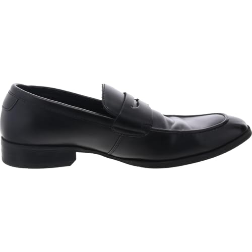 Alfani Mens Memory Foam Faux Leather Loafers Black 8 Medium (D)2