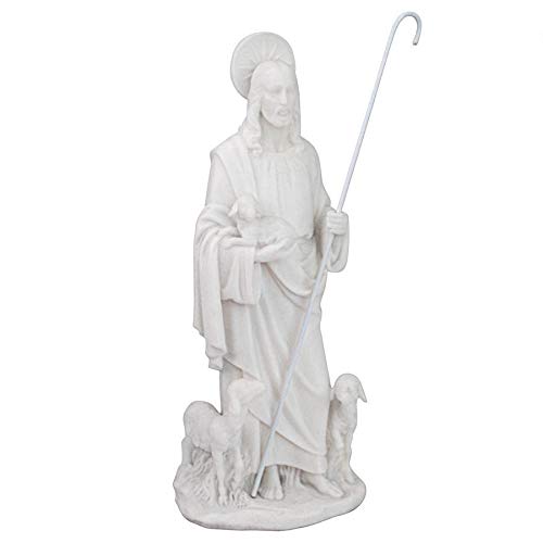 Estatua religiosa de Jesús Buen Pastor 12.5 in miniatura 1