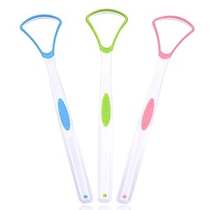 [Soft Silicon] 3PCS Tongue Scraper Cleaner, Oral Scrapers, Premium Sweeper Sets, Bad Breath Cure Tools, Effective Kits