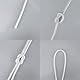 HKB ® 20 m x 3mm - Polypropylen Seil PP Seil Polypropylenseil Weiss Festmacher Flechtleine Tauwerk Tau Reepschnur 16 Fach GEFLOCHTEN Artikelnr. 20089