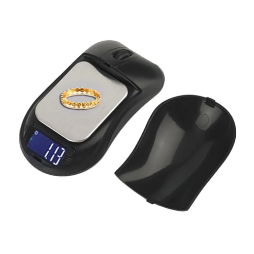 Wagi cyfrowe, 100g 300g 500g/0.01 Mini biżuteria kieszonkowa waga mysz wysoka precyzja cyfrowa waga elektroniczna Gram LCD herbata tytoń narzędzie do ważenia(100g 0.01)