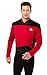 Produktbild Rubie's Herren Star Trek The Next Generation Deluxe Commander Picard Costume Shirt Kostüm-Oberteil, Rot/Ausflug, einfarbig (Getaway Solids), X-Large