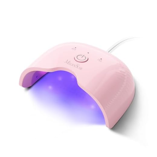 MelodySusie Lightweight Compact UV Nail Lamp P-Art06F for Half-Cured Gel