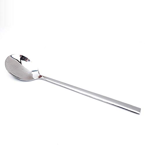 Polished Stainless Steel Spoons and Chopsticks Set, Korean Chopsticks and Spoons tableware with long-hand, Reusable, set of 3-silver