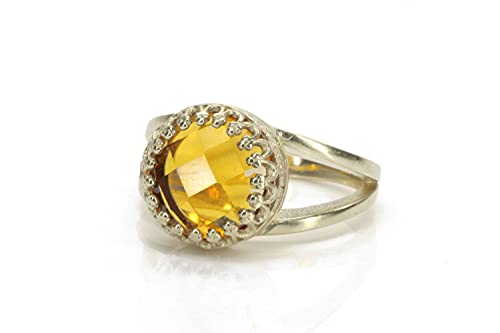 Bague citrine en or véritable : fini les bijoux ternes qui s'usent - 5