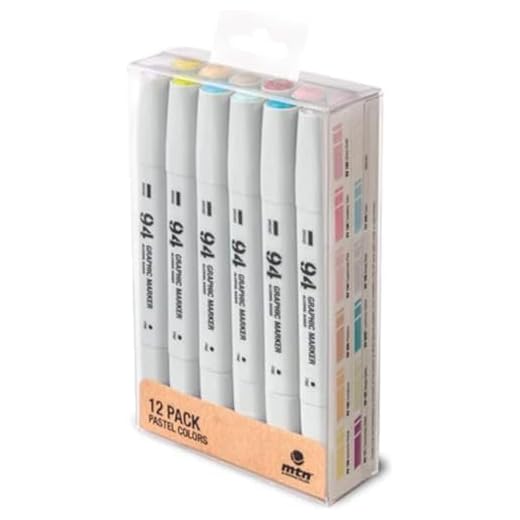 MTN 94 Graphic Marker Pack 12 Pastel