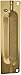 Don-Jo PMLP-211 12 Gauge Steel Pin Latch Protector with EBF Fastener, Brass Plated, 3" Width x 11" Height, for Outswinging Doors (Pack of 10)