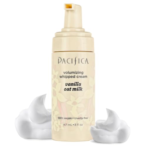 Pacifica Hair Mousse - Vanilla Oat Milk – Light Hold for Soft Volume & Hydration with Touchable...