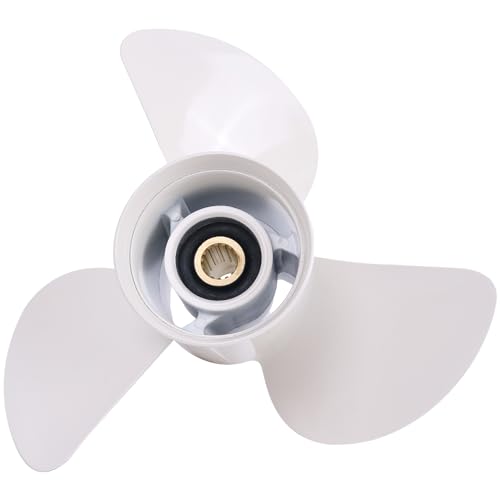 AIVWUMOT 14-1/2 x 17 RH Aluminum Propeller 6G5-45947-01-00 Compatible with Yamaha 150-300HP 15 Tooth Spline 5127-3145-17