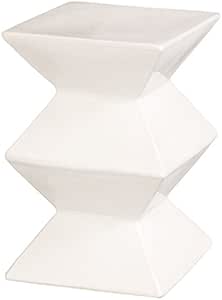 Amazon.com: Zigzag Garden Stool - White : Patio, Lawn & Garden