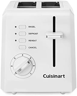 Cuisinart 2-Slice Toaster Oven, Compact, White, CPT-122