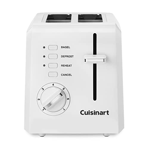 Cuisinart 2-Slice Toaster, Compact, White, CPT-122